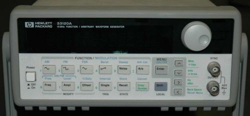 HP 33120A 15Mhz Function Arbitrary Waveform Generator