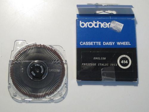Vintage brother cassette daisy wheel, no. 414, english prestige italic 1012 for sale