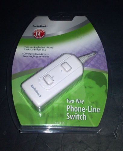 Two-Way Phone Line Switch for Corded Phone Radio Shack