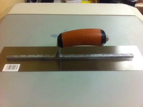 16 in. x 4 in. Curved Dura Soft Handle  Finishing Trowel