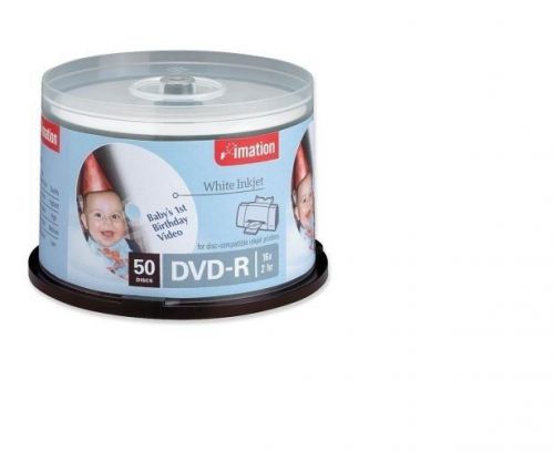 IMATION DVD-R 16X WHITE INKJET 50-pack (4 packs/200 pcs/ctn)