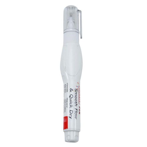 Multipurpose Metal Tip White Correction Pen Whitener Fluid Pens Liquid 12 Pack