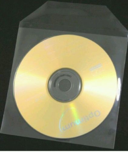 200 High-quality clear plastic CD or DVD sleeves.