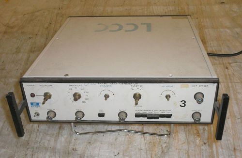 Exact Electronics Model 7230 Sweep Function Generator - Missing Knobs - Non Work