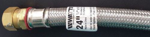 Watts Stainless Steel Water Heater Supply Line, 24-Inch