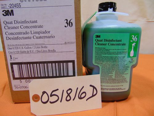 Lot of 4 3M Twist &#039;n Fill Quat Disinfectant Cleaner Concentrate 36