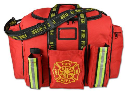 Red lightning x premium firefighter xl step-in turnout fire bunker duty gear bag for sale