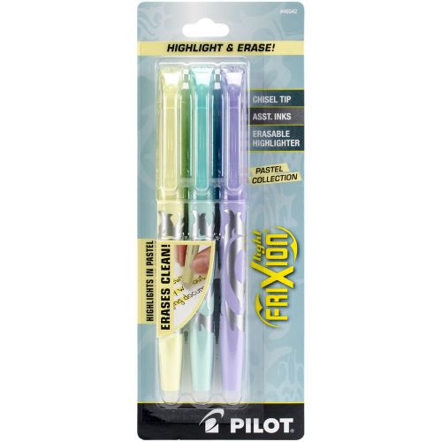 Pilot FriXion Light Pastel Highlighters 3/Pkg-Assorted 072838465429