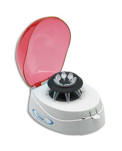 Benchmark scientific myfugetm mini centrifuge, red lid, with 2 rotors for sale