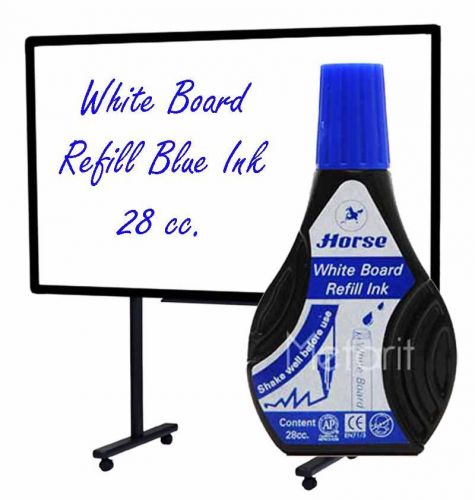 Refill WHITE BOARD INK BLUE 28 cc. For Whiteboard Pen Marker Tinte No Toxic