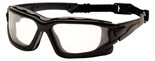 Pyramex I-Force Sporty Dual Pane Anti-Fog Lens Goggle Black Frame Clear Glasses