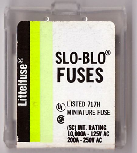 3 Genuine Slo-Blo Littlefuse 10A 250VAC 3AB 314 Free Shipping Made in the USA