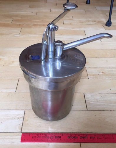 Vintage Wyott Fountain Soda Syrup Stainless Steel Chocolate Cherry Pump Spout