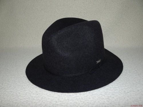 New Coal Mens The Drifter Fedora Trilby Wool Cap Hat Medium