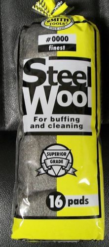Steel Wool - Finest #0000 - 1 Case of 15 packages of 16 Pads