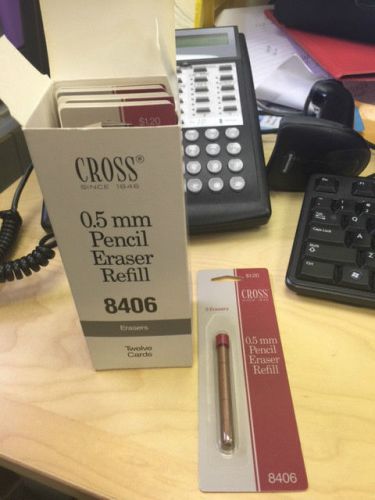 Cross 0.5mm Pencil Eraser Refill 8406 8 packs NIB