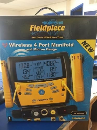 Fieldpiece sman460 wireless 4 port manifold and micron gauge for sale