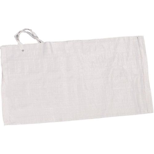 White polypropylene sandbag  14 in. x 26 in. sand bag  military grade barriers for sale