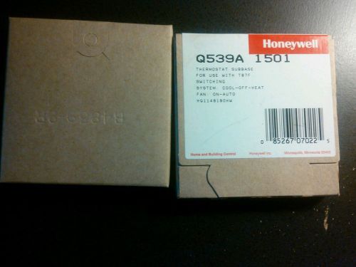 Set of 2 Honeywell Q539A1501 WHITE Colored Subbase for Thermostat - Brand New