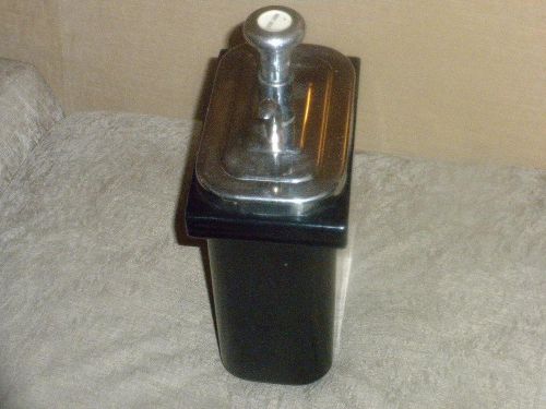 Hall&#039;s Porcelain Root Beer Soda Fountain Container &amp; Pump Dispenser VG+