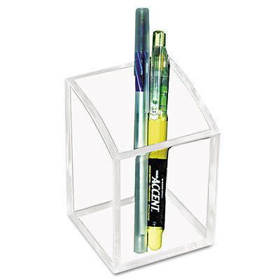 Acrylic Pencil Cup, 2 3/4 x 2 3/4 x 4, Clear, Sold as 1 Each