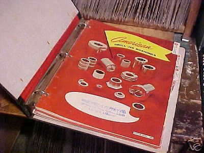 1964 binder of &#034;american&#034; jig and tooling parts guides for sale