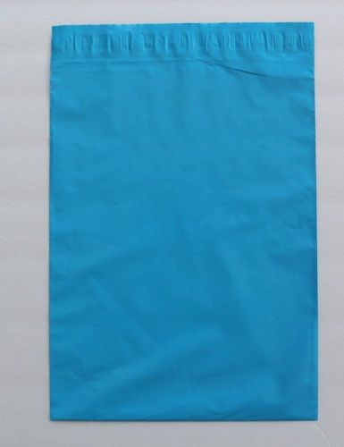 Poly Mailers 20 Bright Blue Solid 10 x 13 with 20 Thank You Note Cards Tags
