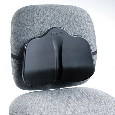 Softspot Low Profile Backrest, 13-1/2w x 3d x 11h, Black, Sold as 1 Each