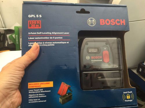 Bosch GPL5 5-Point Plumb Projection Robust Automatic Self-Leveling Lasr Level