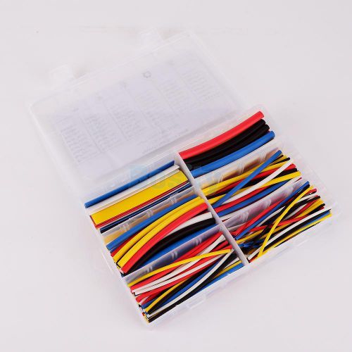 180pcs 2:1 heat shrink tubing tube sleeving cable wire wrap 1.6-9.5mm sizes for sale