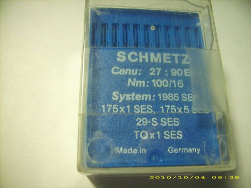 80 pc SCHMETZ sewing machine needles 1985 SES 175x1 SES Nm 100/16