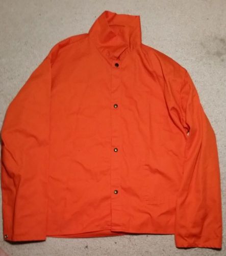 Tillman westex fr-7a orange flame resistant welding jacket xxl for sale