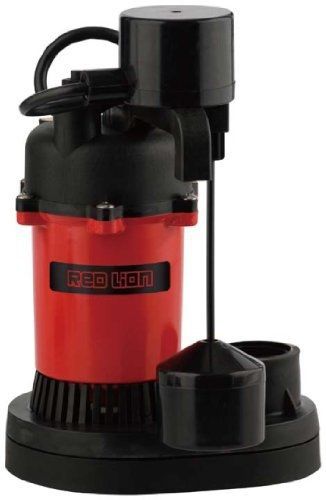 Red Lion RL-SP33V 1/3-HP 3200 Plastic Sump Pump with Vertical Float Switch