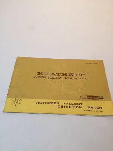 Heathkit Assembly Manual Victoreen  Fallout Detection GDP-12