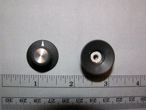 10 raytheon 227300g30 1/8&#034; control knobs plastic and aluminum core for sale
