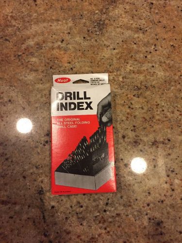 Vintage Huot Drill Index 1/16 to 1/2 BY 1/64 Complete Set USA Bits Machinist Lot