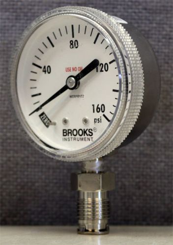 Brooks Instruments ME010122 Stem Mounted 2” Gauge 0-160PSI