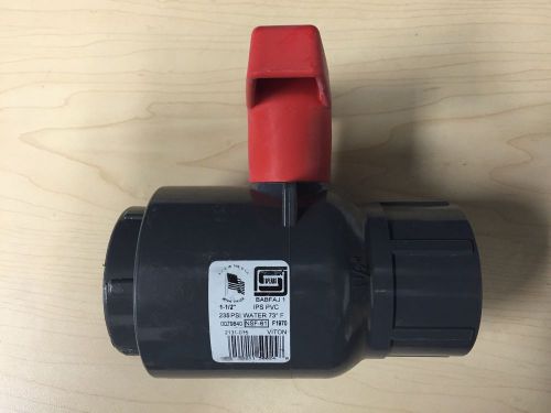 1-1/2&#034; pvc ball valve spears 2131-015 schedule 80 for sale