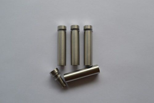Satin finish stainless steel standoff 1/2&#034; x 1 3/4&#034;  pack of (4) for sale