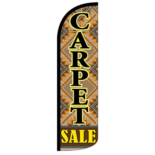 Carpet sale extra wide windless swooper flag jumbo sign feather banner 16ft for sale