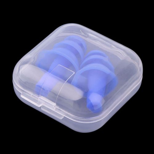 1 pair Silicone Ear Plugs Noise Snore Earplugs Comfortable For Study Sleep DP