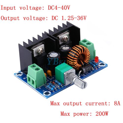 New dc-dc buck converter 4v-40v 8a 100w step-down voltage power module for sale