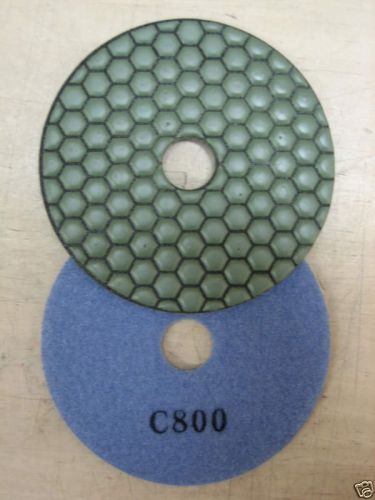 ZERED 4&#034; PREMIUM Diamond Dry Polishing Pad Disc #800 Granite Tool