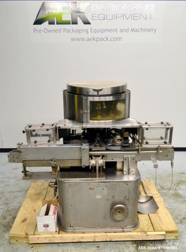 Used- Nalbach Model 8 HBC 8-Head Rotary Cap Crimper. Machine is capable of speed
