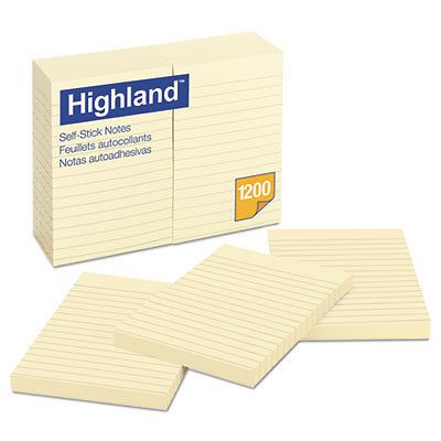 Self-Stick Notes, 4 x 6, Yellow, 100-Sheet, Sold as 1 Package