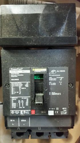 NEW Square D PowerPact HD 060 3 Pole 30 A Circuit Breaker Cat# HDA36030 . VQ-09