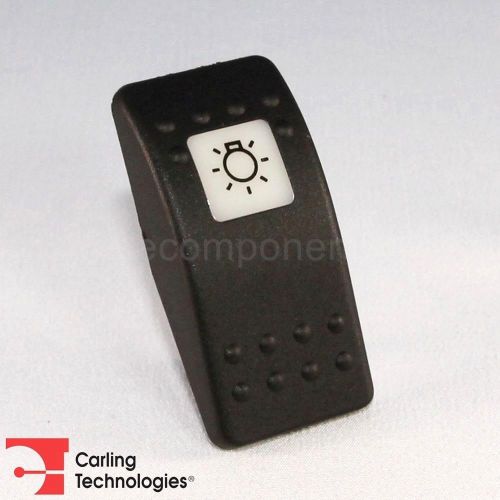 Carling Contura II Actuator Courtesy Lights LTS Black Button White Square Lens
