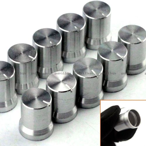 10X Aluminum Potentiometer Knobs Metal Cap Volume Control Rotary Switches Knobs