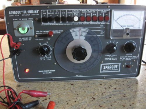 Sprague Tel-Ohmike TO-6 Capacitor Analyzer, reconditioned, with manual