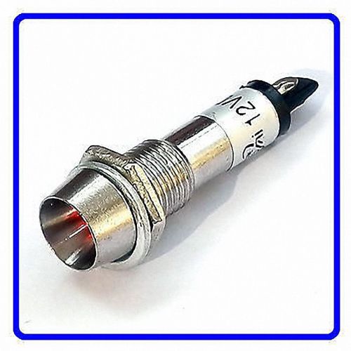 50pcs Red DC 12V 8mm Cab Electronic Products Indicator Light Lamp XD-02R